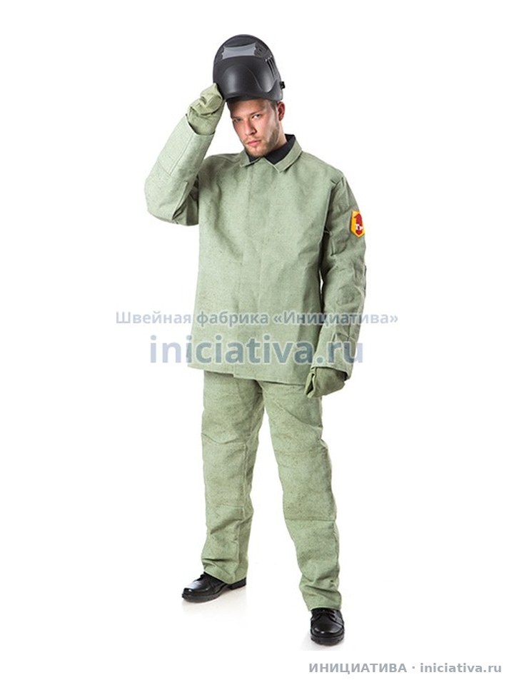 Welder's canvas suit — workwear (heat protection)